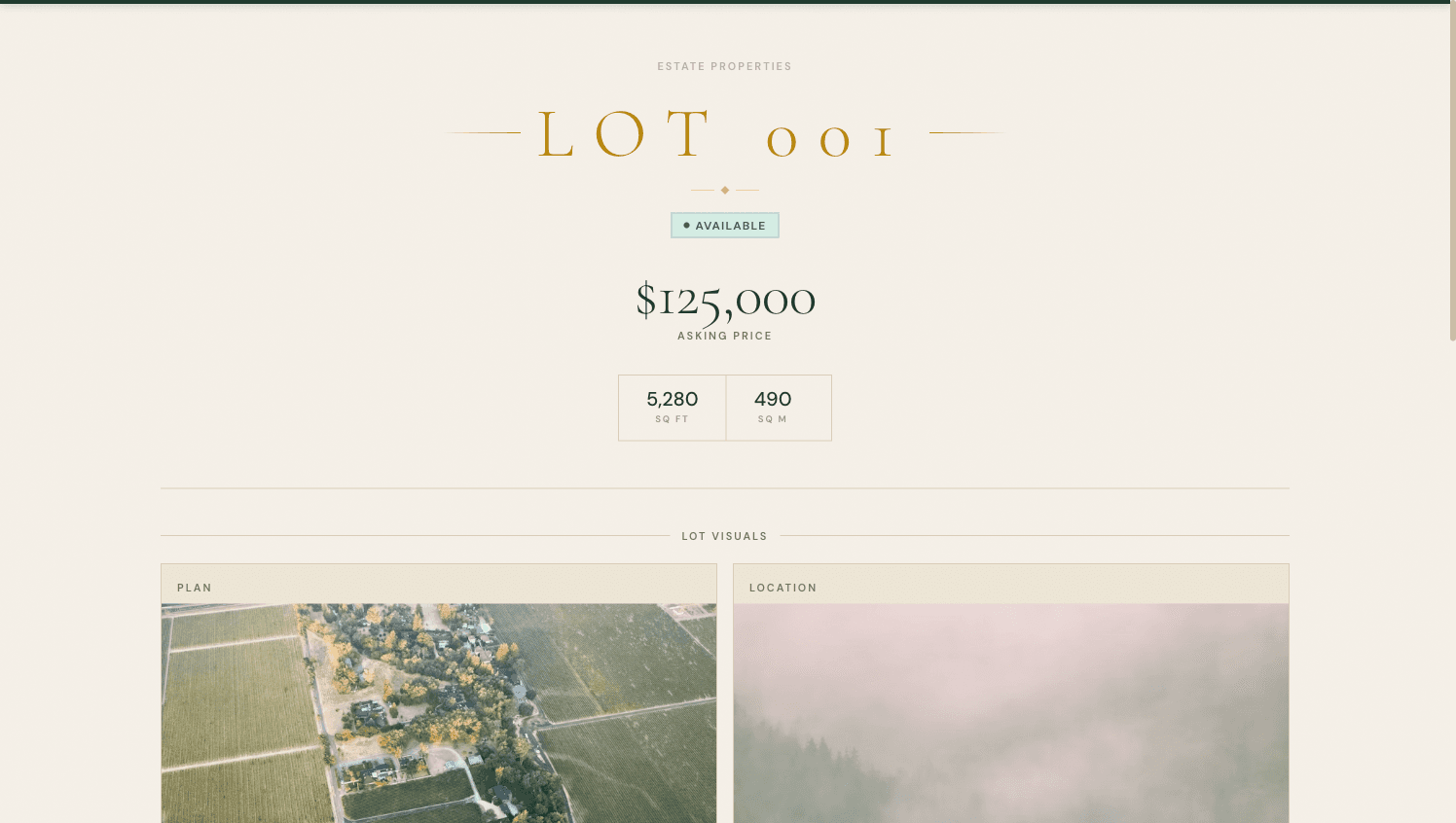 Estate Lots screenshot