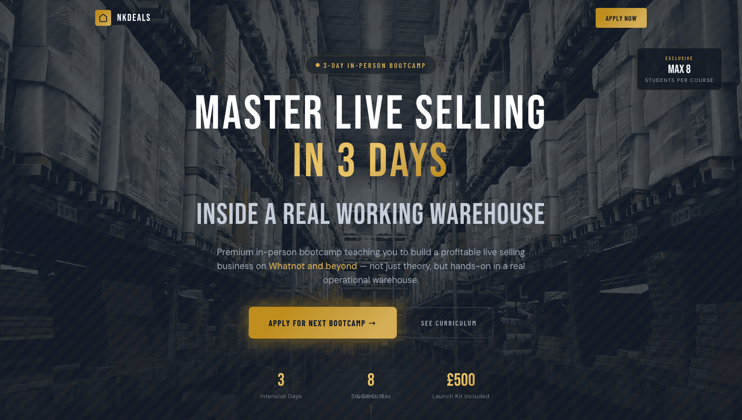 NKDeals Bootcamp screenshot